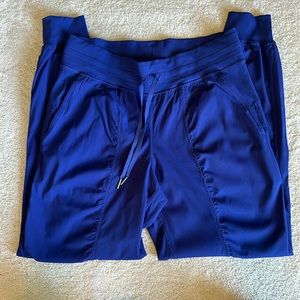 Lululemon unlined. Dance Jogger. Size 8. Color: blue. EUC worn 1x. SF home.